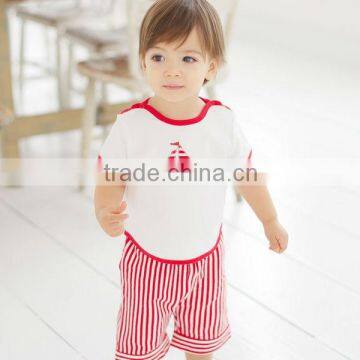 dave bella 2013 new summer striped baby clothing sets DB167