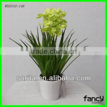 indoor bonsai plastic plant with hydrangea