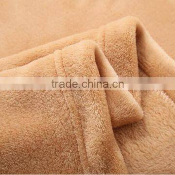 100% Polyester Solid Color Flannel Blaket for Adult photo-3