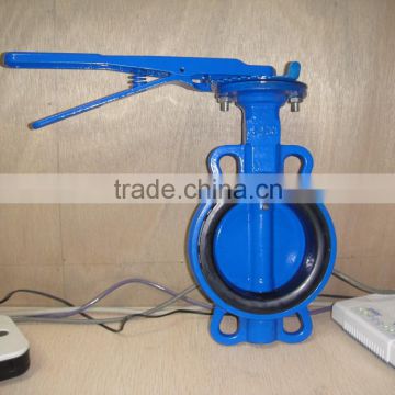 Cast Iron Wafer Type butterfly valve with hand lever