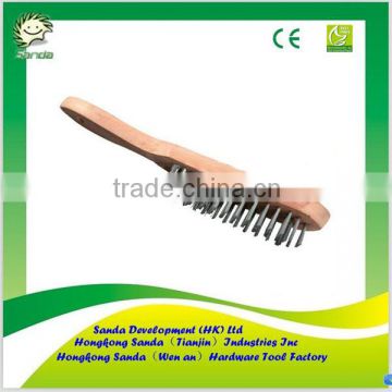 Wooden Handle Steel Wire Brush