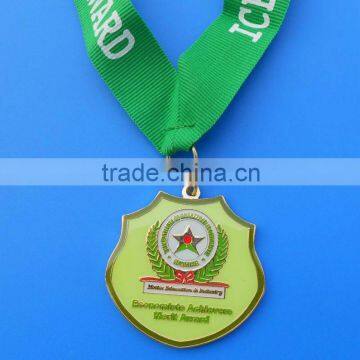 custom shape emanel metal medal with epoxy (Box-medal-0023)