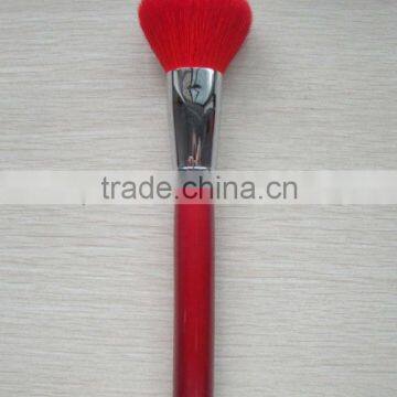 red heart shape make up powder brush