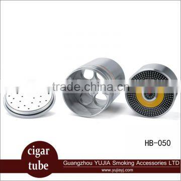 Yujia cohiba aluminium cigar tube wholesale capacity 7 cigars