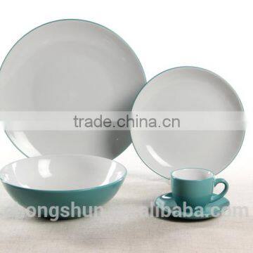 Classic Ceramic Stoneware Creative Color Glaze Spanish Dinner Set for Birthday Party, All Color Round Promotional Vajilla photo-2