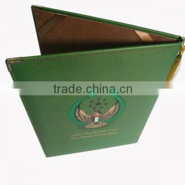 Custom A4 leather certificate holder , leather certificate holder ,file certificate holder