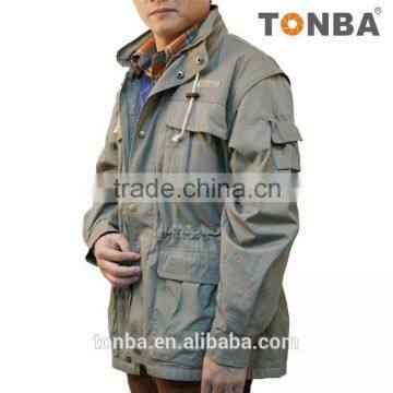 New Design Cotton Photography Camera Vest for Hiking and Trekking Hooded Vest Jacket -Black ,Light Grey photo-2