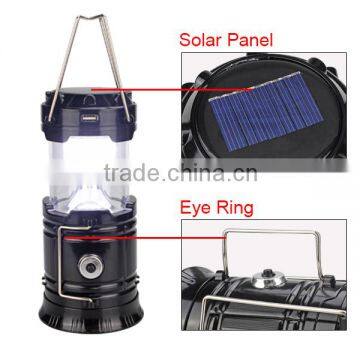 solar panel power station foldable camping ramadan lantern