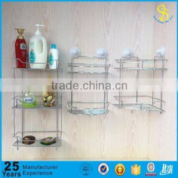 Metal wire square bathroom shampoo rack, 3-tier Metal Wire Bathroom Rack