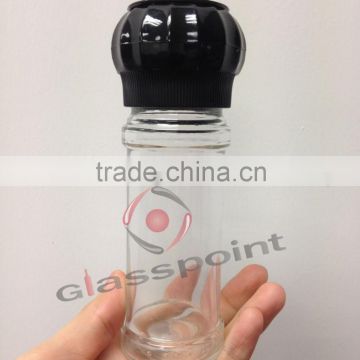 100ml pepper glass bottle with grinder cap