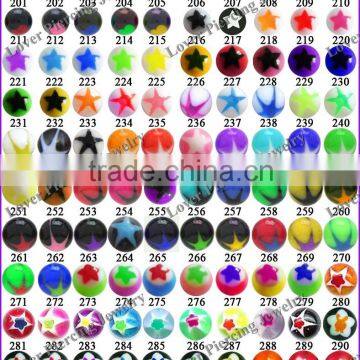 UV Acrylic Balls For Body Piercing Jewelry [Catalogue-3]