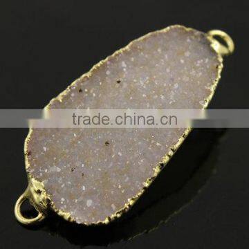 Silver Druzy Gemstone Connector photo-3