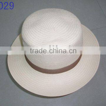 beige round hat, paper straw hat