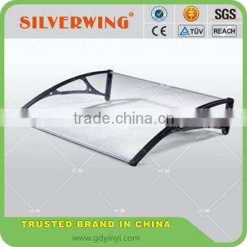 Wind Resistant Polycarbonate Commercial Awning Wtih Aluminum Awning Brackets Arm for Balcony photo-4