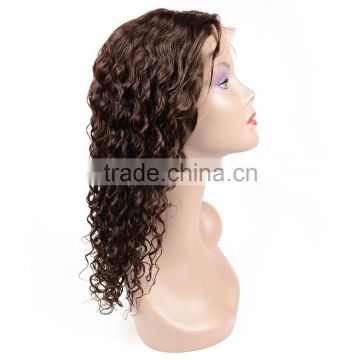 pineapple wave natural color fully hand braided lace front wig with bun