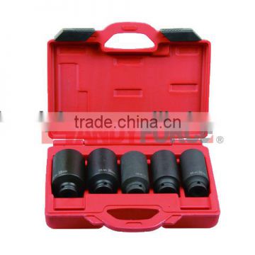 5pc 1/2"Dr.Shaft Impact Deep Socket Set, Under Car Service Tools of Auto Repair Tools