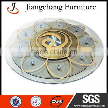 Various Style Tempered Glass Swivel Plates JC-ZP32