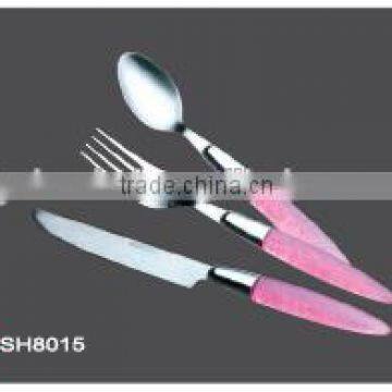 Stainless Steel Cutlery Set With Plastic Handle photo-2