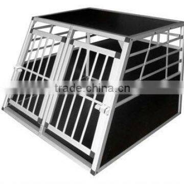 Small double door with ellipse tube Alu dog cage