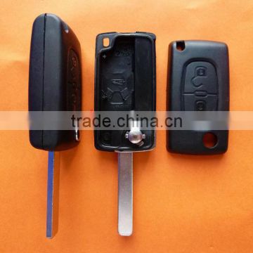 Citroen 307 blade 2 buttons flip remote blank key manufacture( VA2 Blade - 2Button - No battery place ) (No Logo)