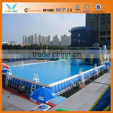 Luxury outdoor massage portable swimming pool,metal frame pool