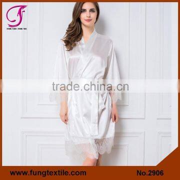 Fung 2906 Lace Satin Robe photo-2