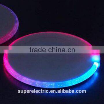Newly design high quality flashing light up led bar drink mats