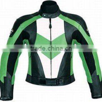 DL-1220 Leather Motorbike Racing Jacket