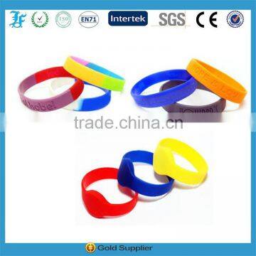 Custom Debossed Silicone Wristband /Silicone Slap Bracelet