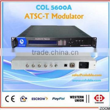 ATSC-T modulator asi to rf modulator, 8 vsb modulator, Digital CATV RF modulator with SMPTE input COL5600A