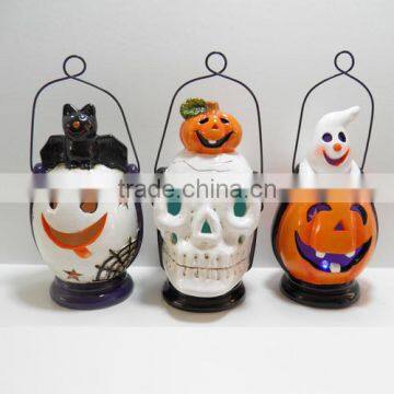 Halloween decorative hanging ceramic pumpkin decor