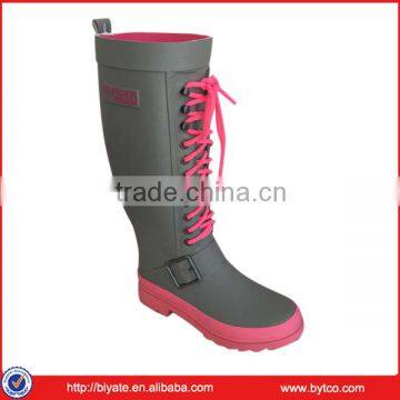 New Womens Flat Wellingtongs, Knee High Rain Boots