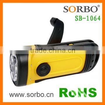 Wind-up Dynamo Rechargeable Emergency LED Flashlight Torch With Waterproof Function photo-4