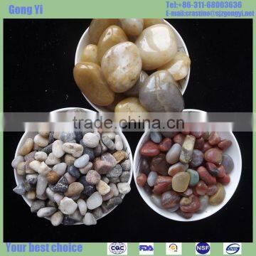 Mixed Color and Pebble Cobble & Pebble Type colored pea gravel