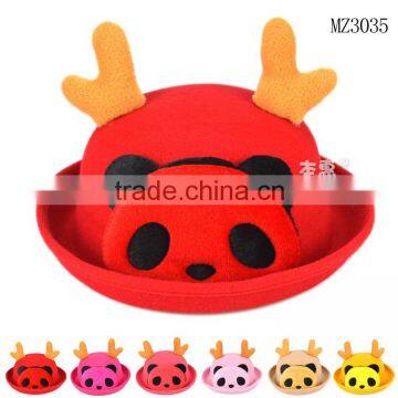 MZ3035 Baby candy color cute panda bucket hats