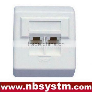 Face Plate UTP, German type. Size:80x65x32mm