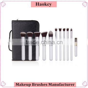 2016 Professional 11 pieces kabuki White Silver makeup brush sets                        
                                                Quality Choice