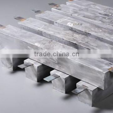 Aluminum anode cathodic protection