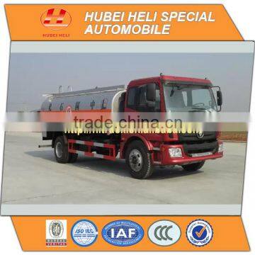 FOTON 4X2 12000L fuel tanker truck with oil pump hot sale in China