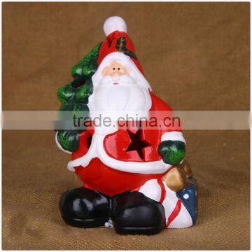 ceramic candle holder for christmas handpaint ceramic candleholder