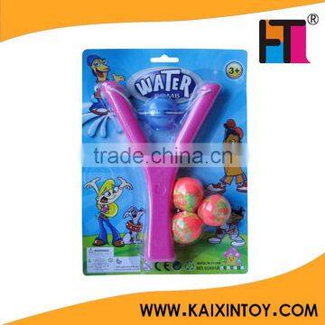 Funny Y shape kids water bomb slingshot with 3 balls Balloon Toy promotion