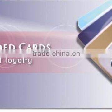 UHF contact smart ic chip card best price with gold stamping