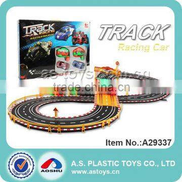 1:43 Scale track slot racing car with music and multifunction light