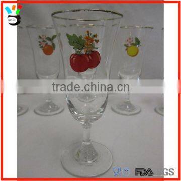 8cl mini wine glass stem shot glass