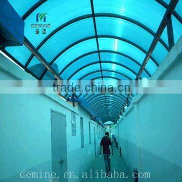 Precision Machined of Sunshine Polycarbonate(pc) Board with Three layers for the Lighting Roof of Passageway