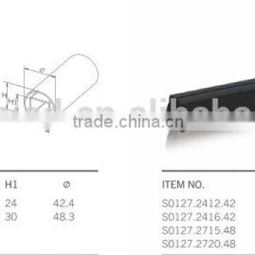 glass fitting slot tube 50.8mm stainless steel 316 top handrail