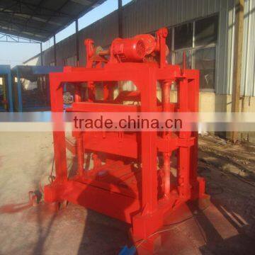 Manual Concrete Block Moulding Machine QT4-40, QTJ4-40 from Huarun Tianyuan factory