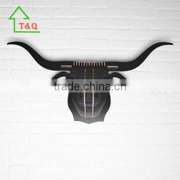 DIY Wooden Buffalo Animal Head 3D Wooden Wall Panel Home Decoration photo-5
