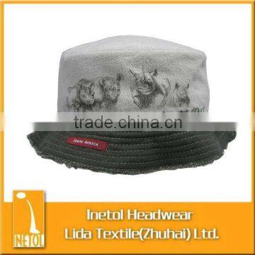 Soft cotton children bucket hat