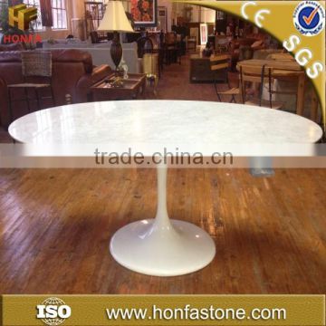 Competitive price modern oval marble stone top dining table